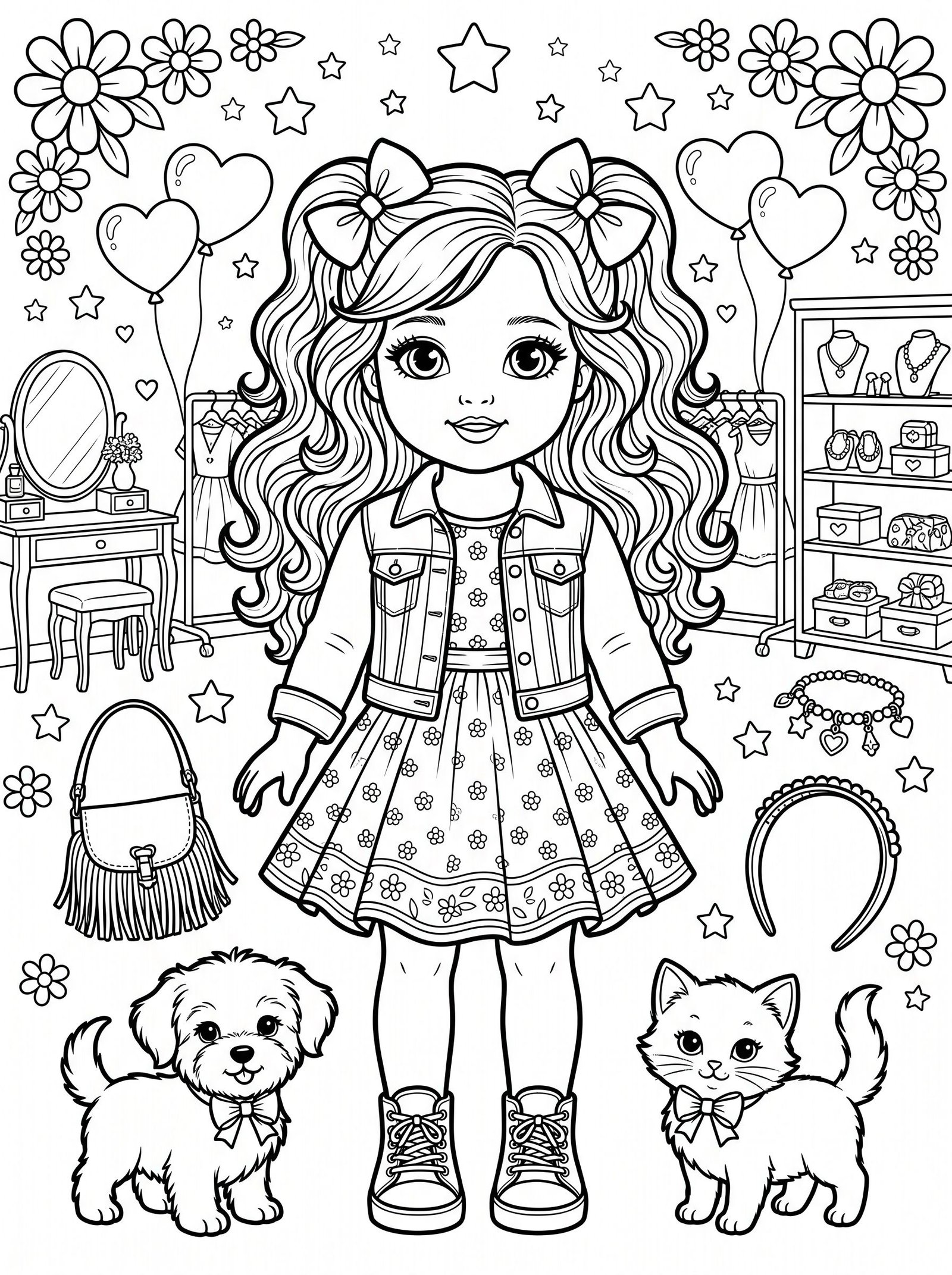 American Doll Coloring: A Fun and Creative Activity for Kids and Collectors